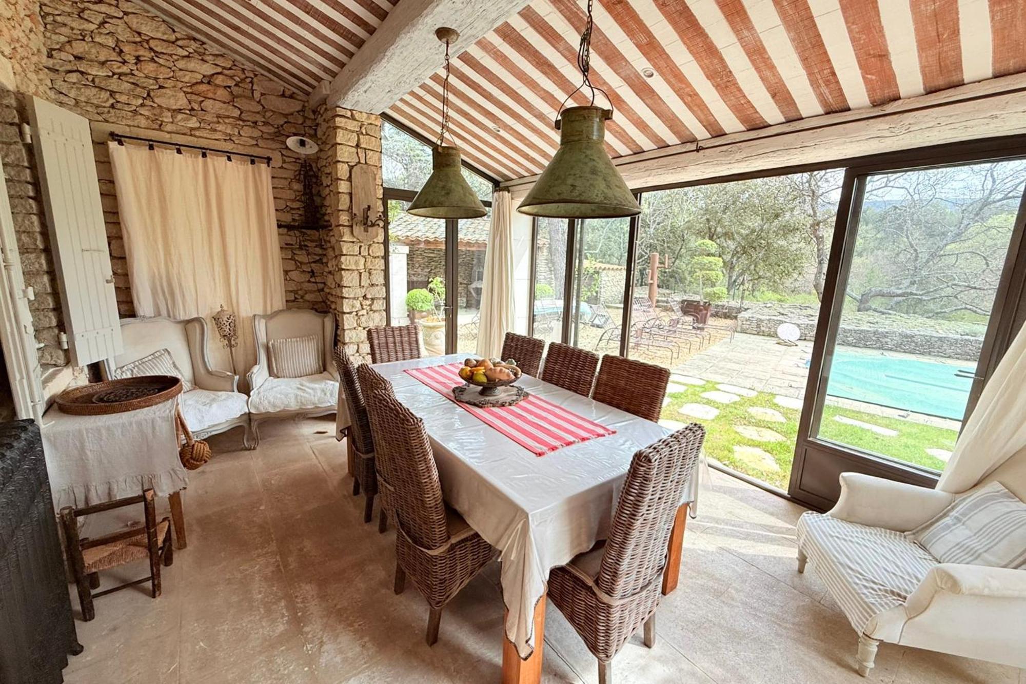 Beautiful Provencal Villa With Pool And Jacuzzi Лакост Экстерьер фото